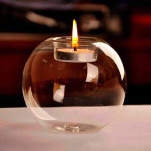 Photophore boule en verre